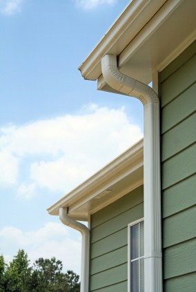 Gutter on a house.